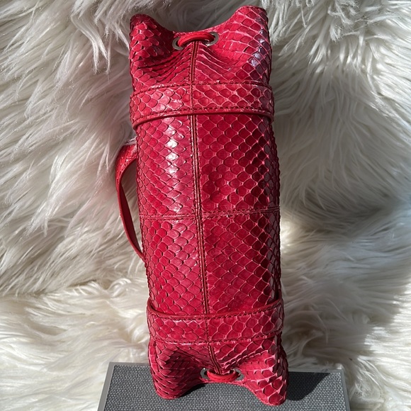 Authentic Vintage TOD’S ‘Candy Sera’ Mini Bag ~ in Red Python - Picture 12 of 15